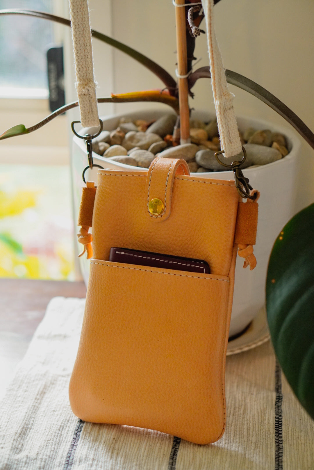 Smartphone Shoulder Bag - Natural