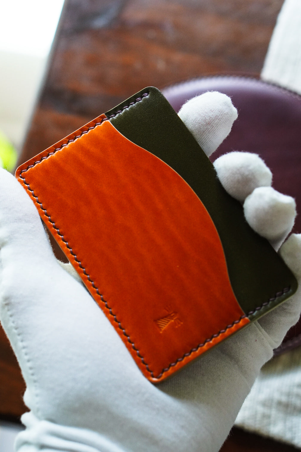 Shell Cordovan Swell Wallet - Shinki Shell