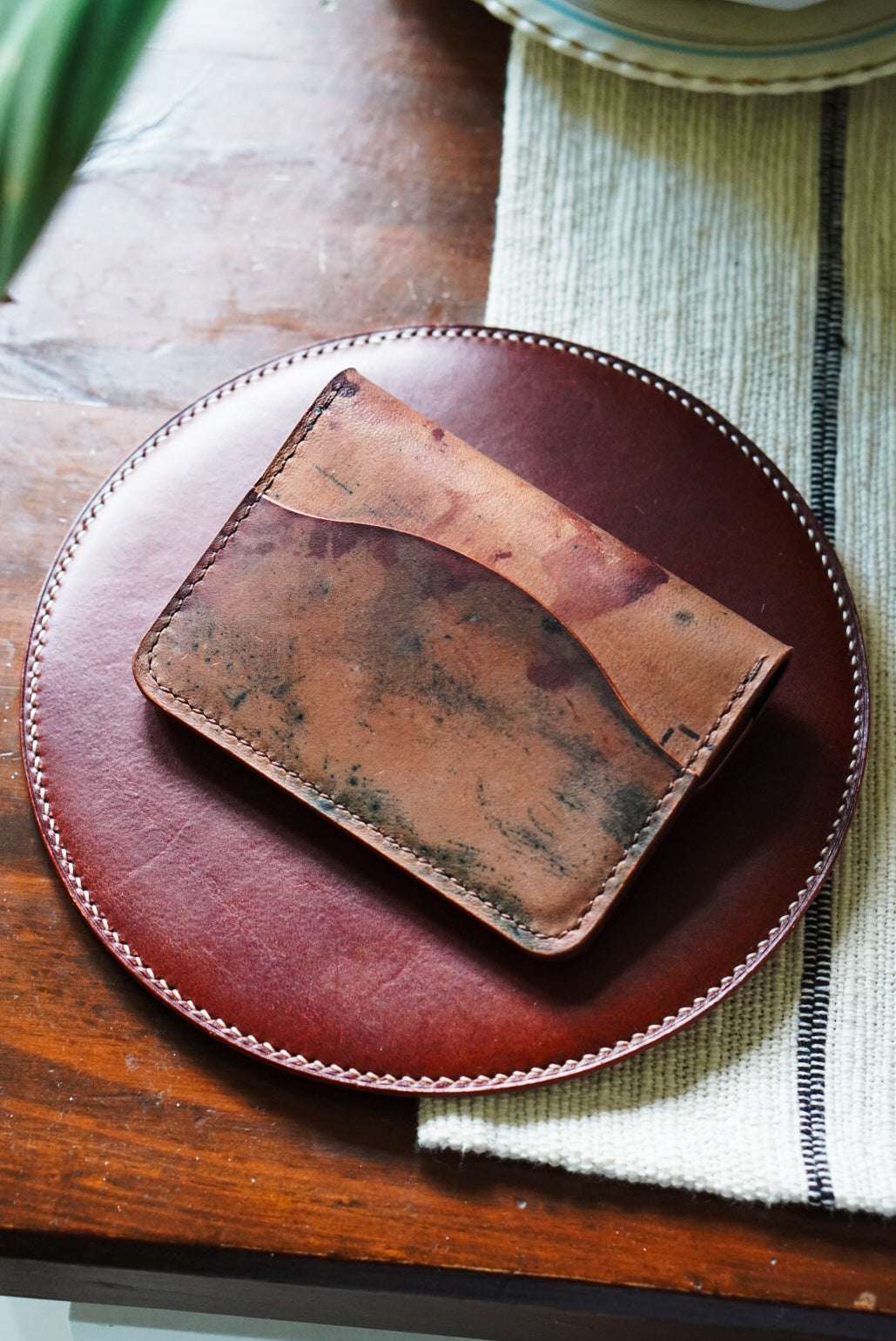 The Keeper - Horween Shell Cordovan - single snap card wallet