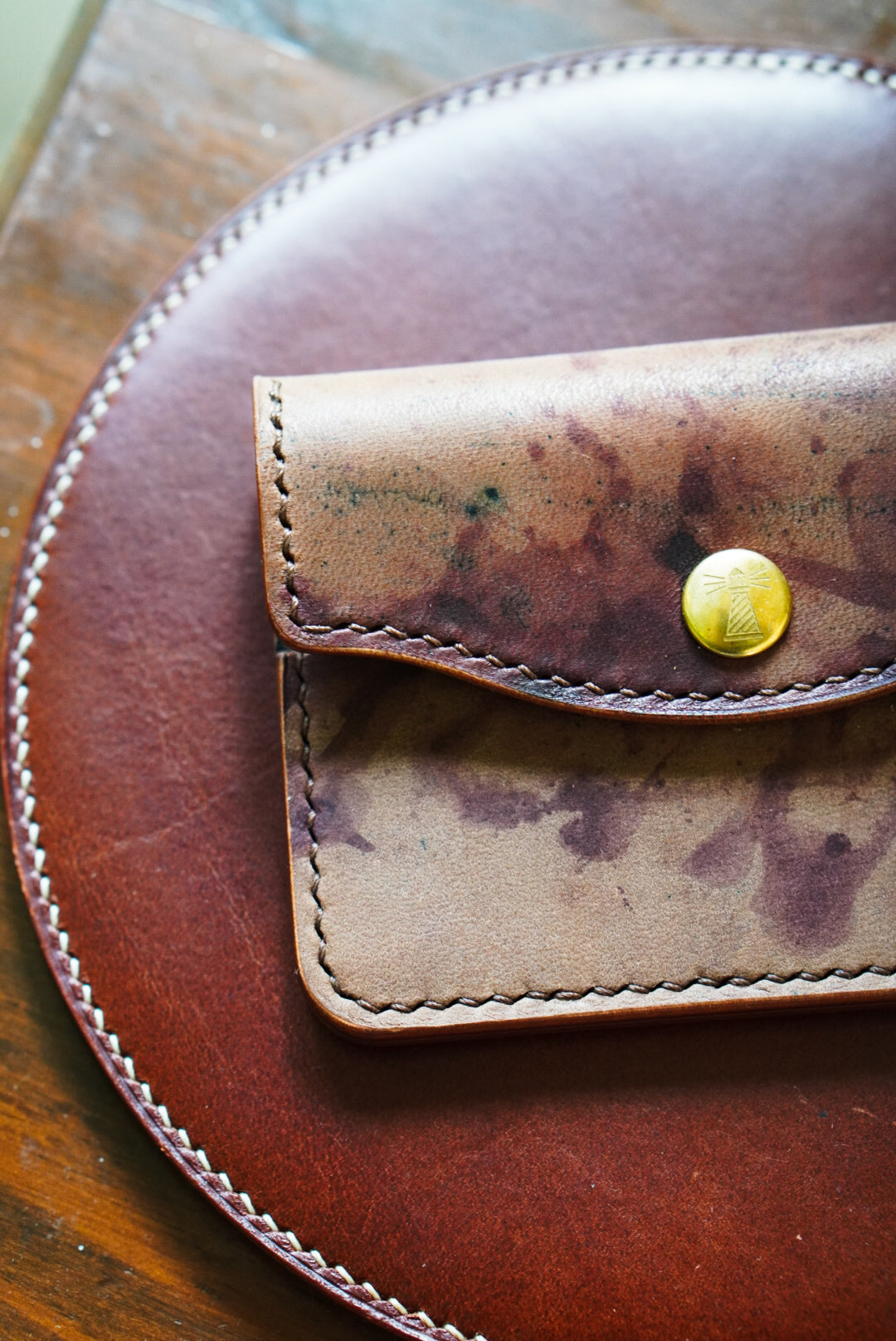 The Keeper - Horween Shell Cordovan - single snap card wallet
