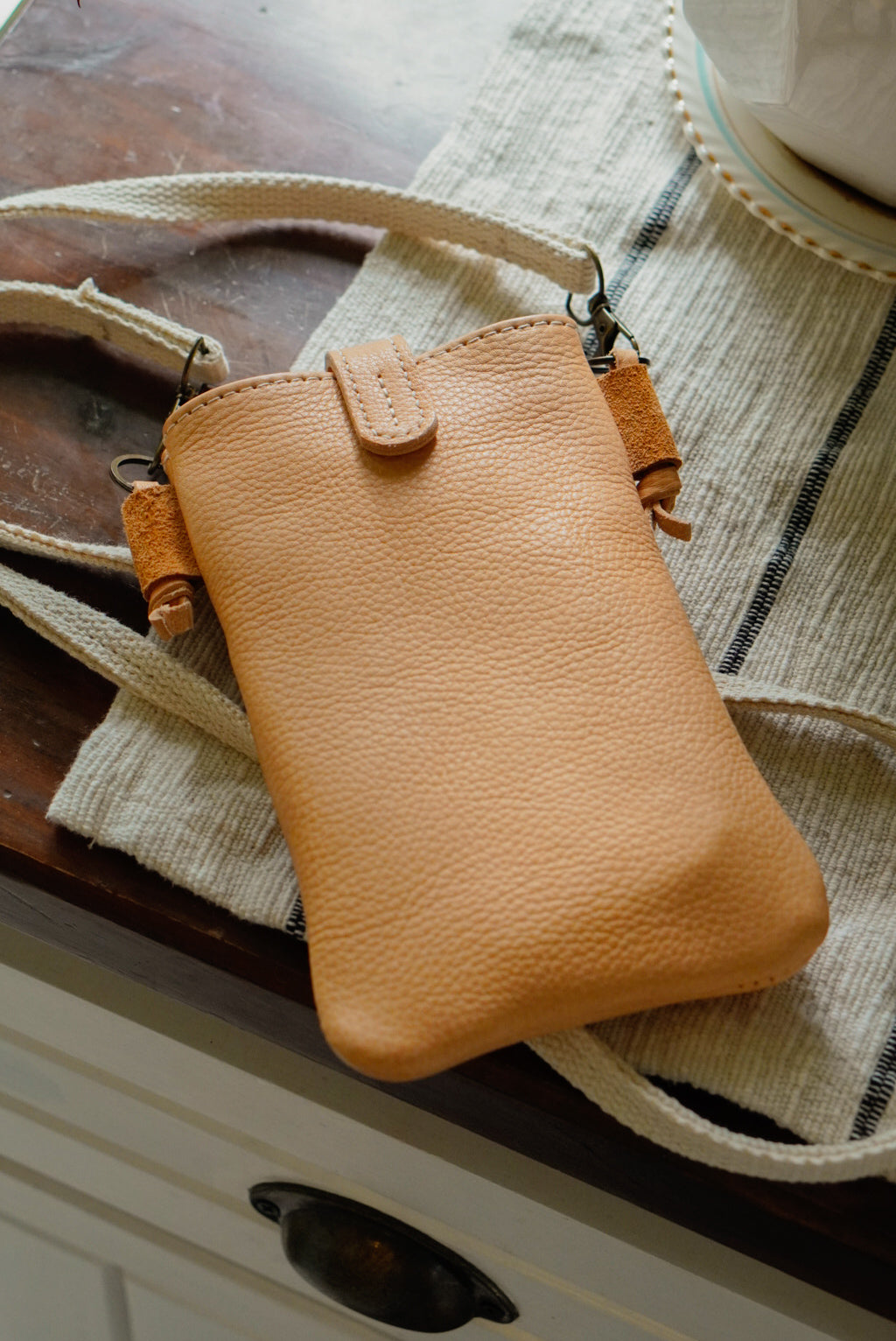 Smartphone Shoulder Bag - Natural