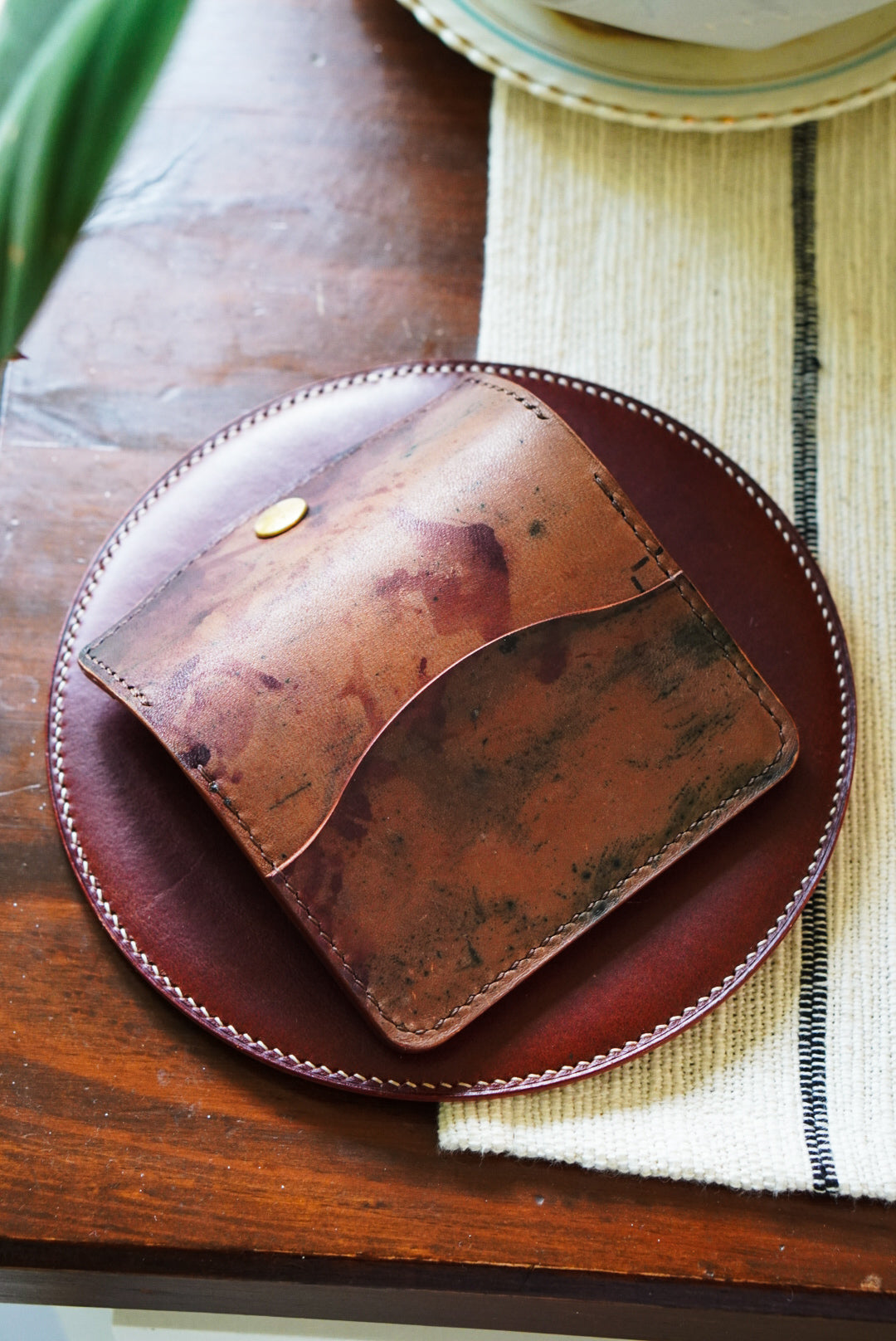 The Keeper - Horween Shell Cordovan - single snap card wallet