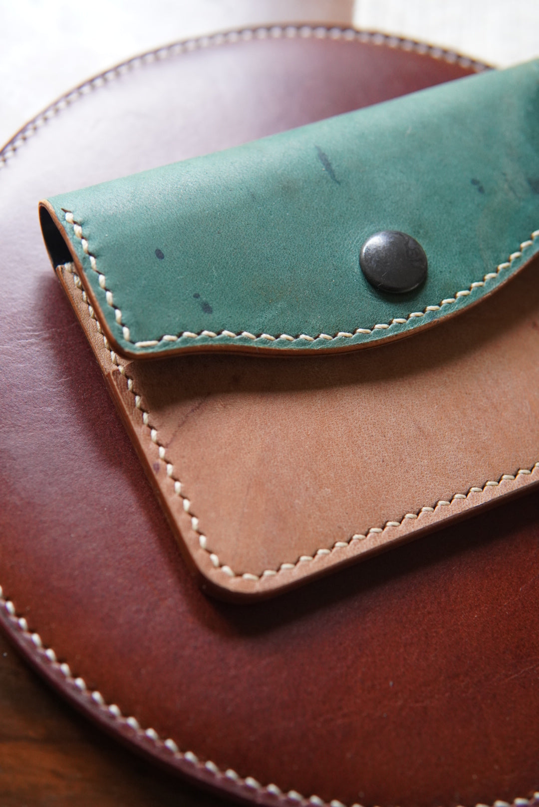 The Keeper - Horween Shell Cordovan - single snap card wallet