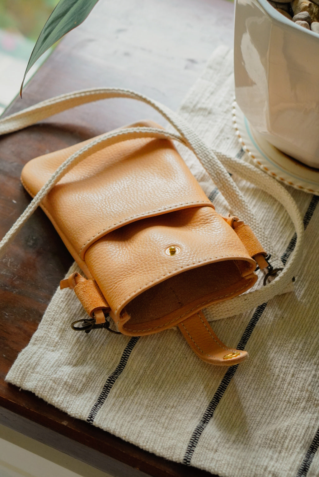 Smartphone Shoulder Bag - Natural