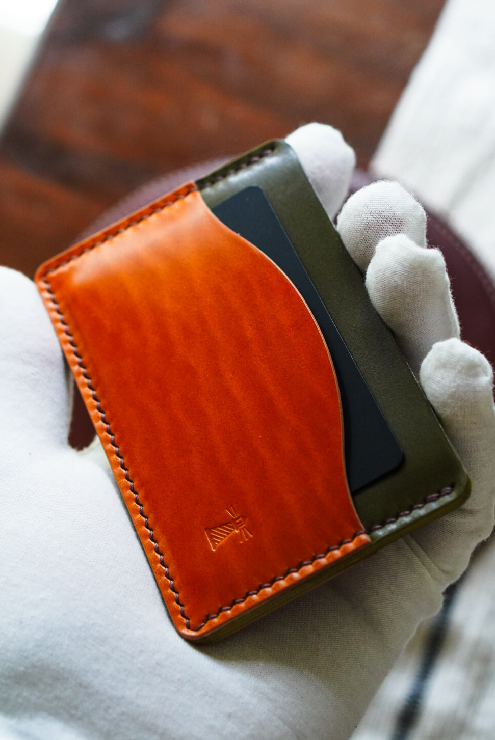 Shell Cordovan Swell Wallet - Shinki Shell