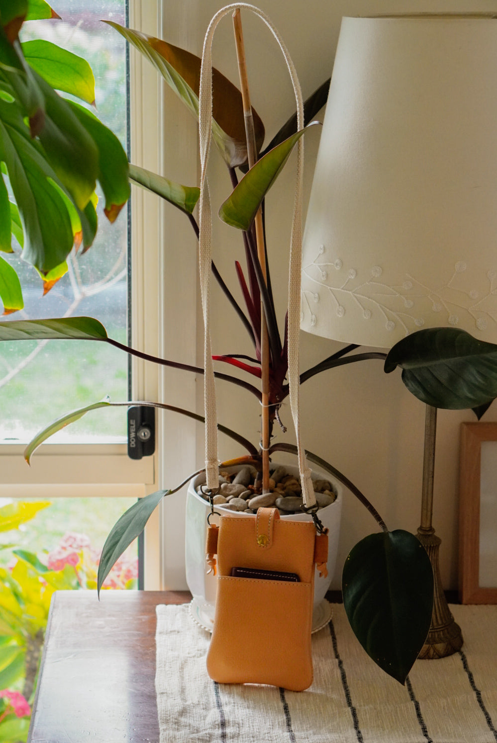 Smartphone Shoulder Bag - Natural