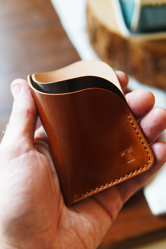 Rocado Shell Astragal - Whiskey and Brown w internal stamp