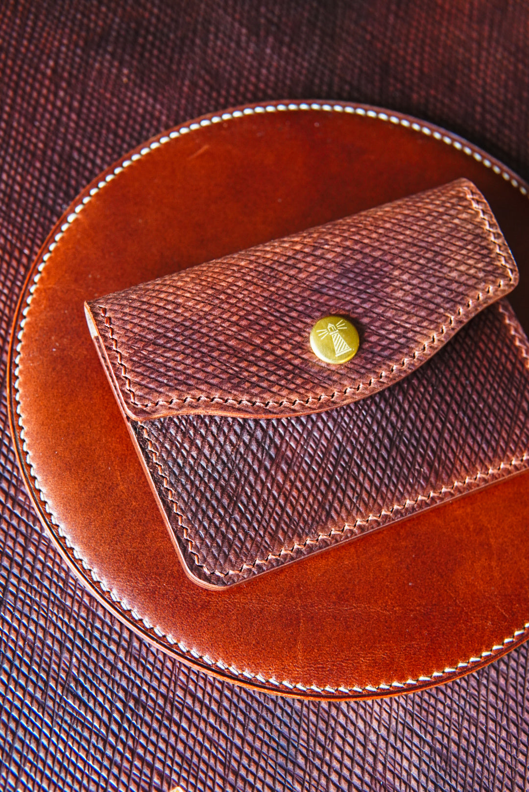 The Keeper - single snap card wallet - Meta Carthina shell cordovan