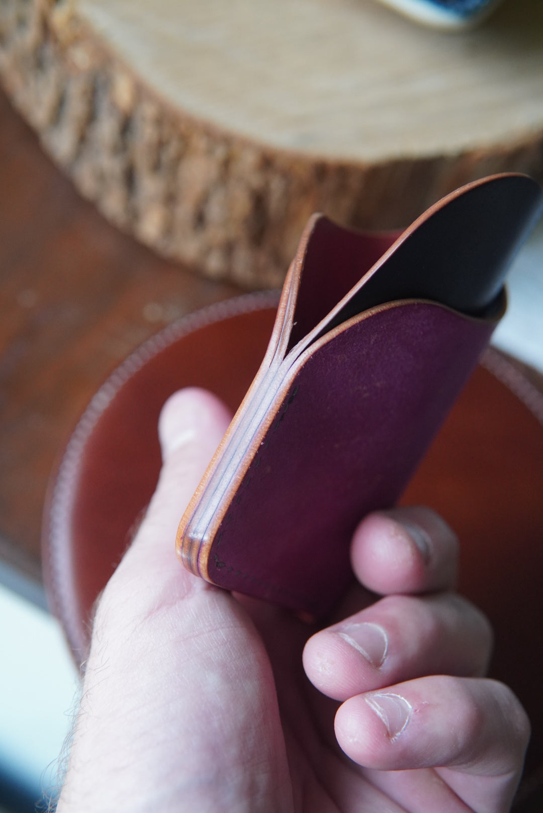 Horween Astragal - Marbled UV and Violet