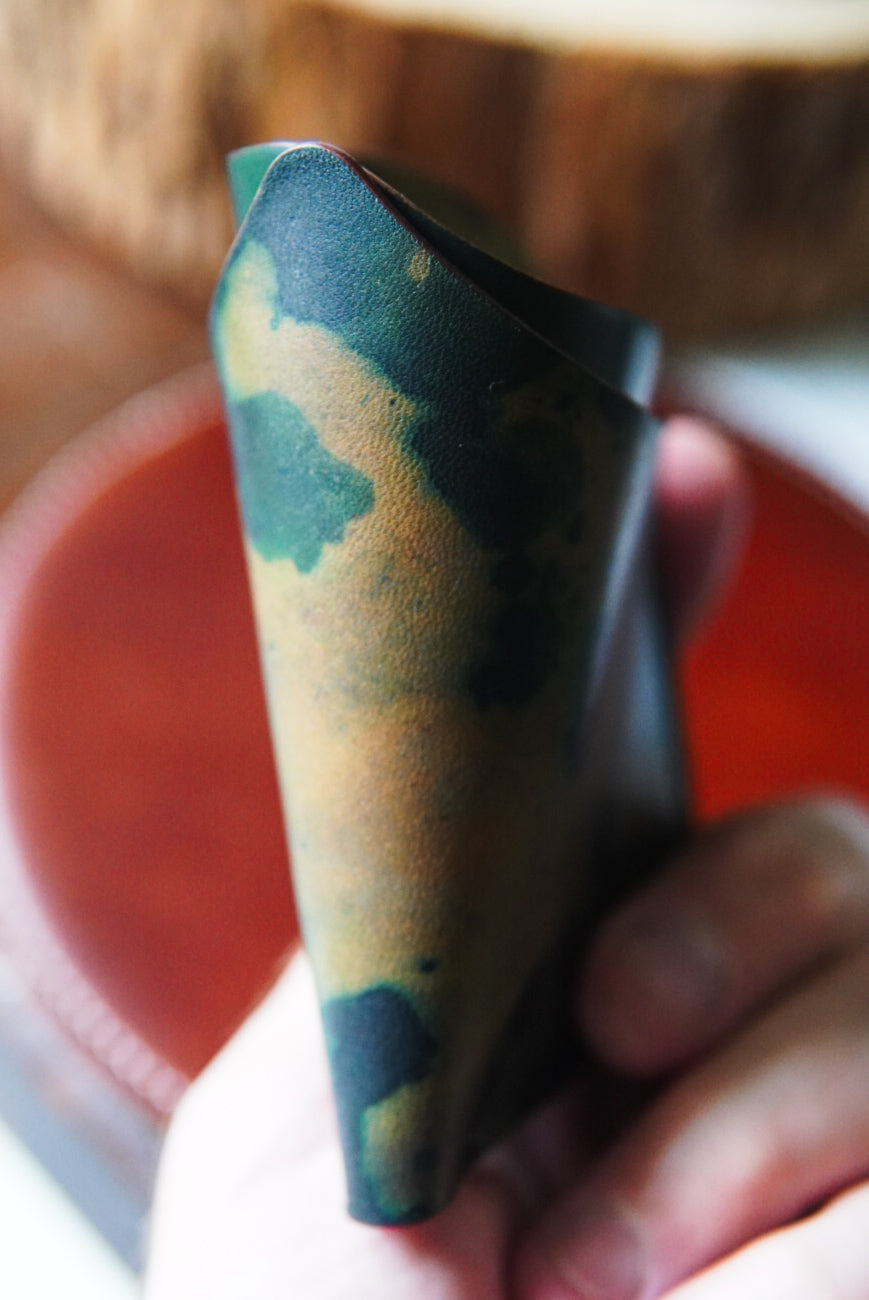 Horween Astragal - Splattered Black and Green