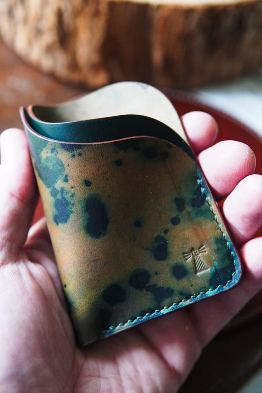 Horween Astragal - Splattered Black and Green