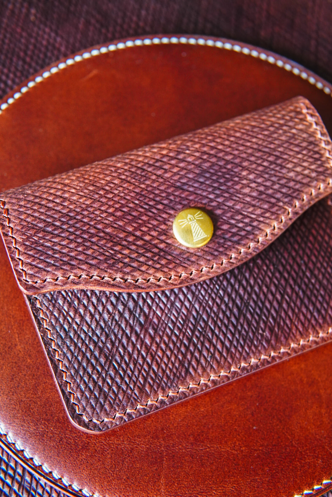 The Keeper - single snap card wallet - Meta Carthina shell cordovan