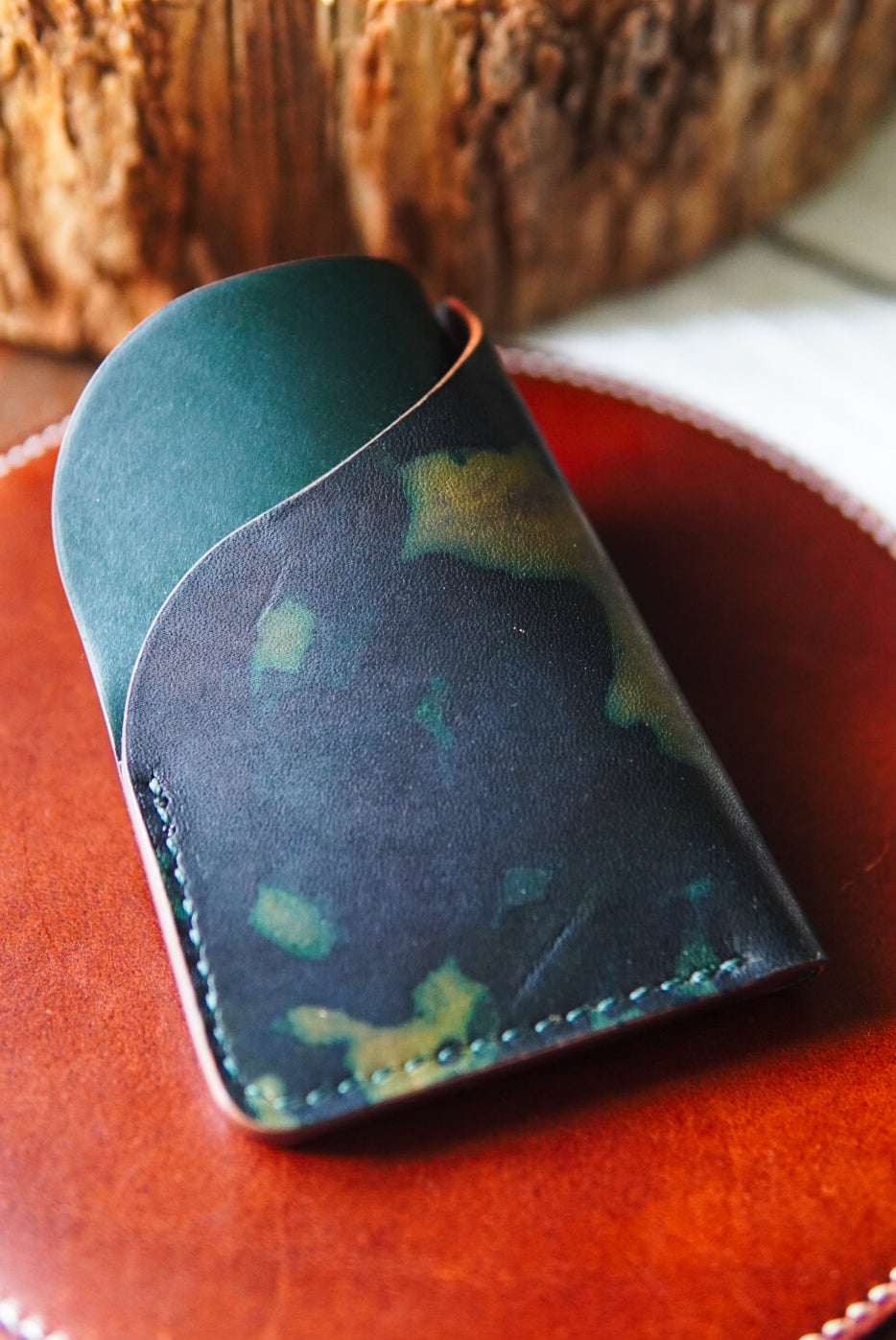 Horween Astragal - Splattered Black and Green
