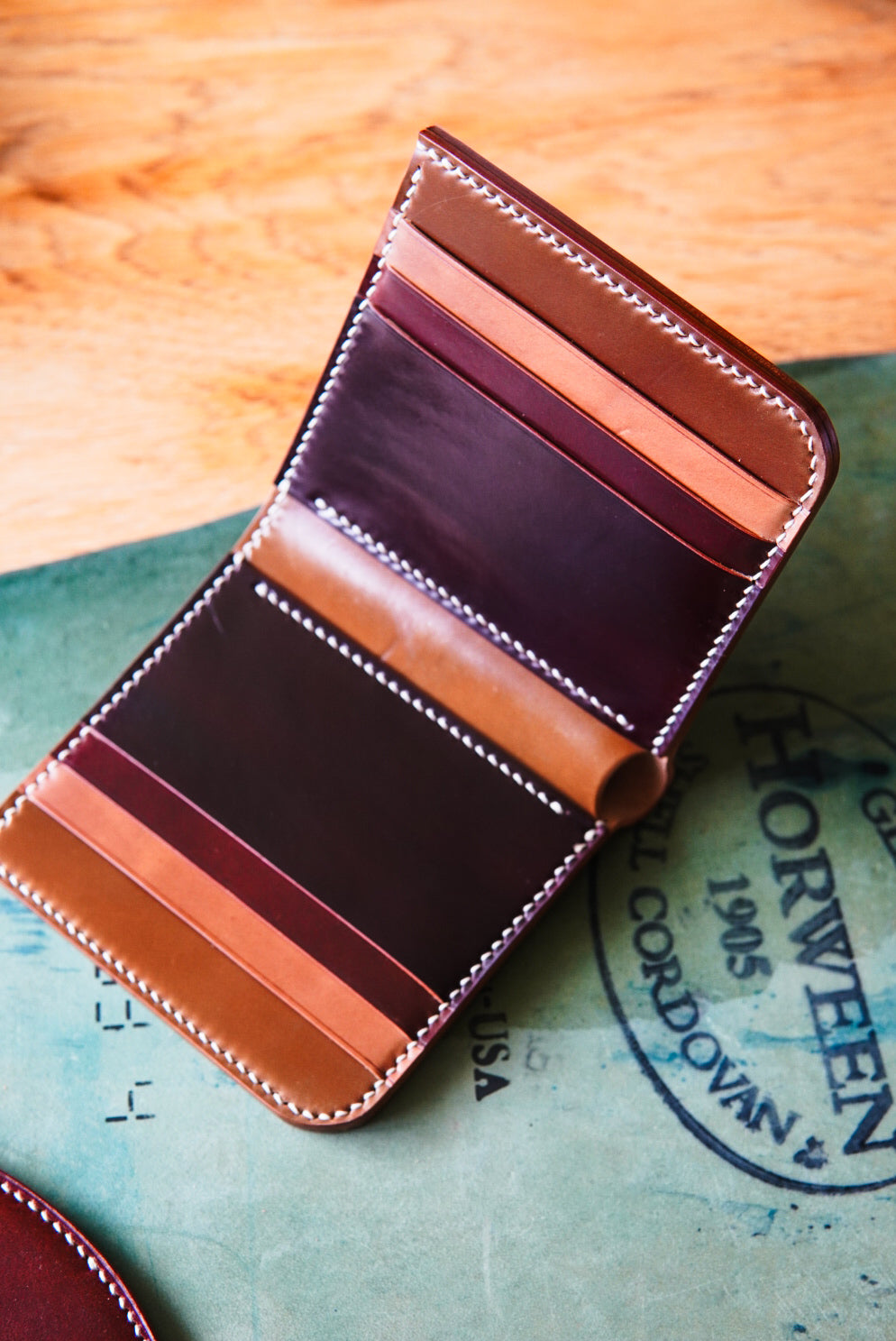 Large Bifold wallet - Horween Shell Cordovan