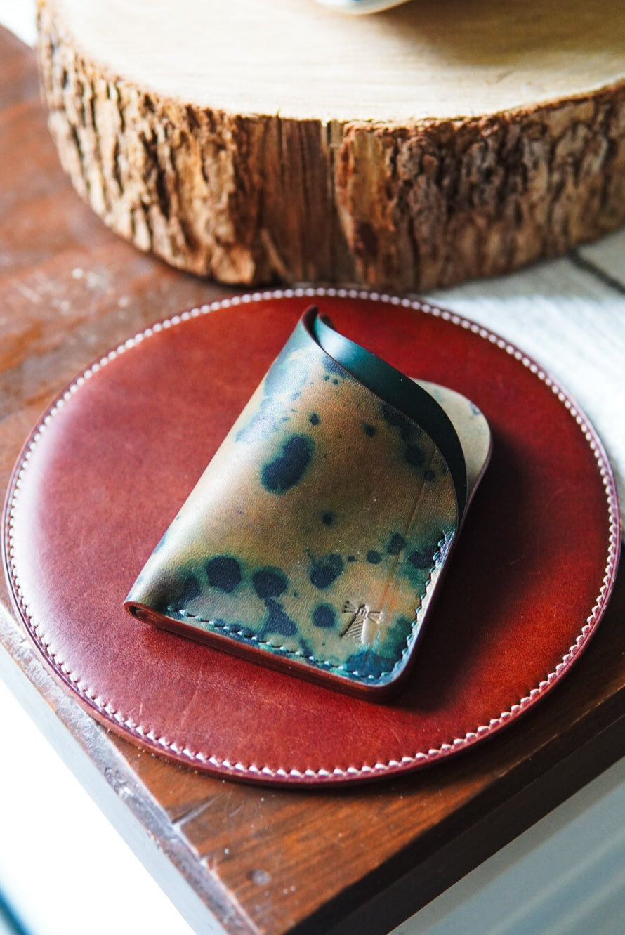 Horween Astragal - Splattered Black and Green