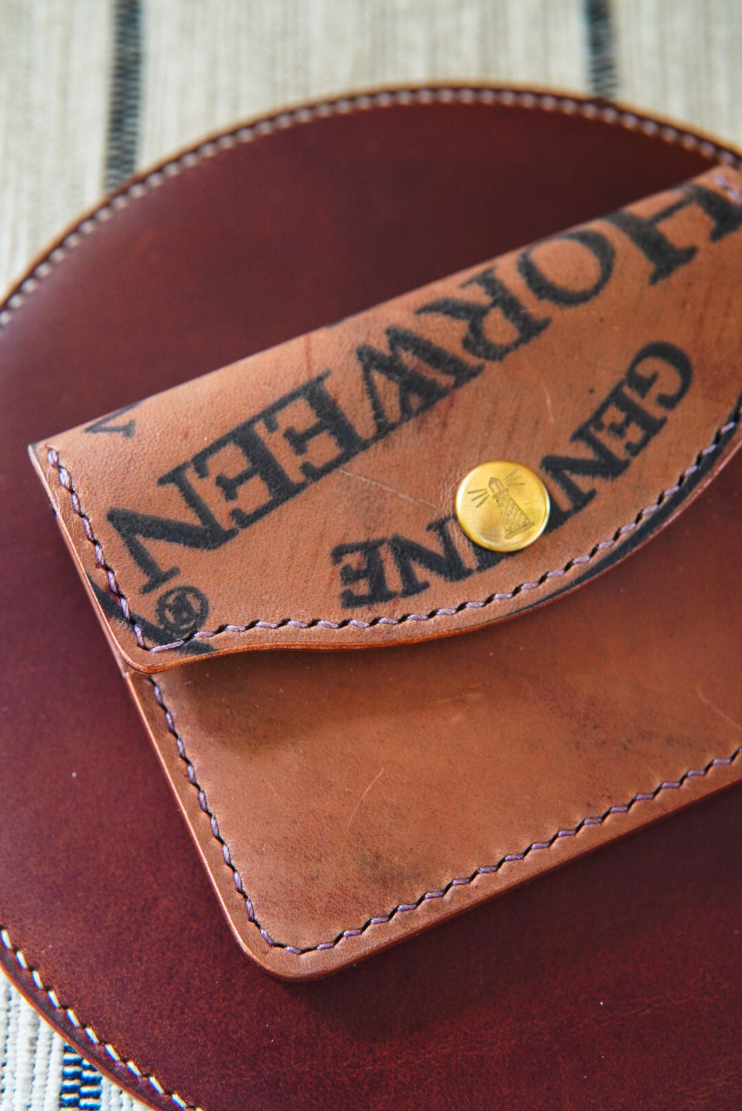 The Keeper - Horween Shell Cordovan - single snap card wallet