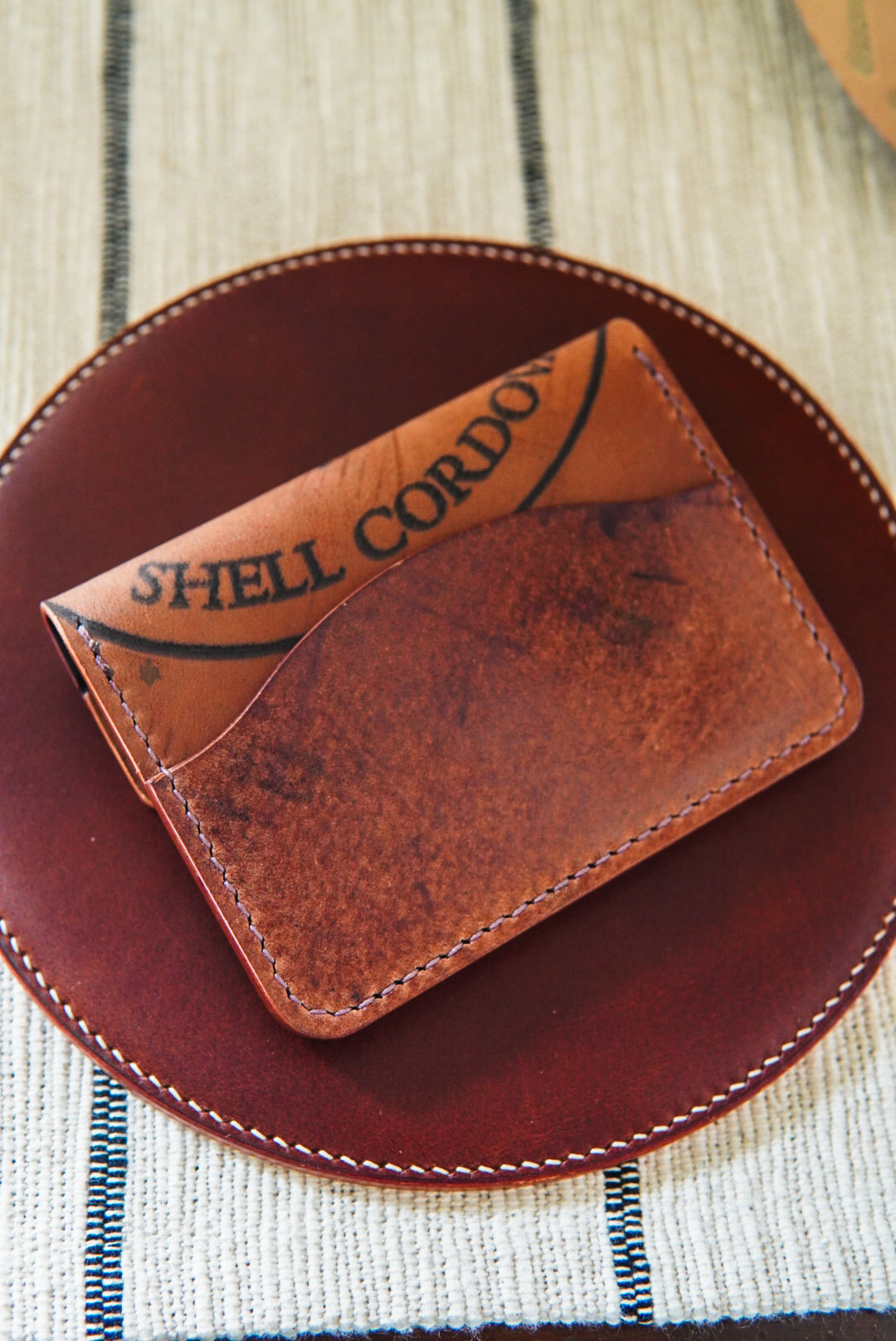 The Keeper - Horween Shell Cordovan - single snap card wallet