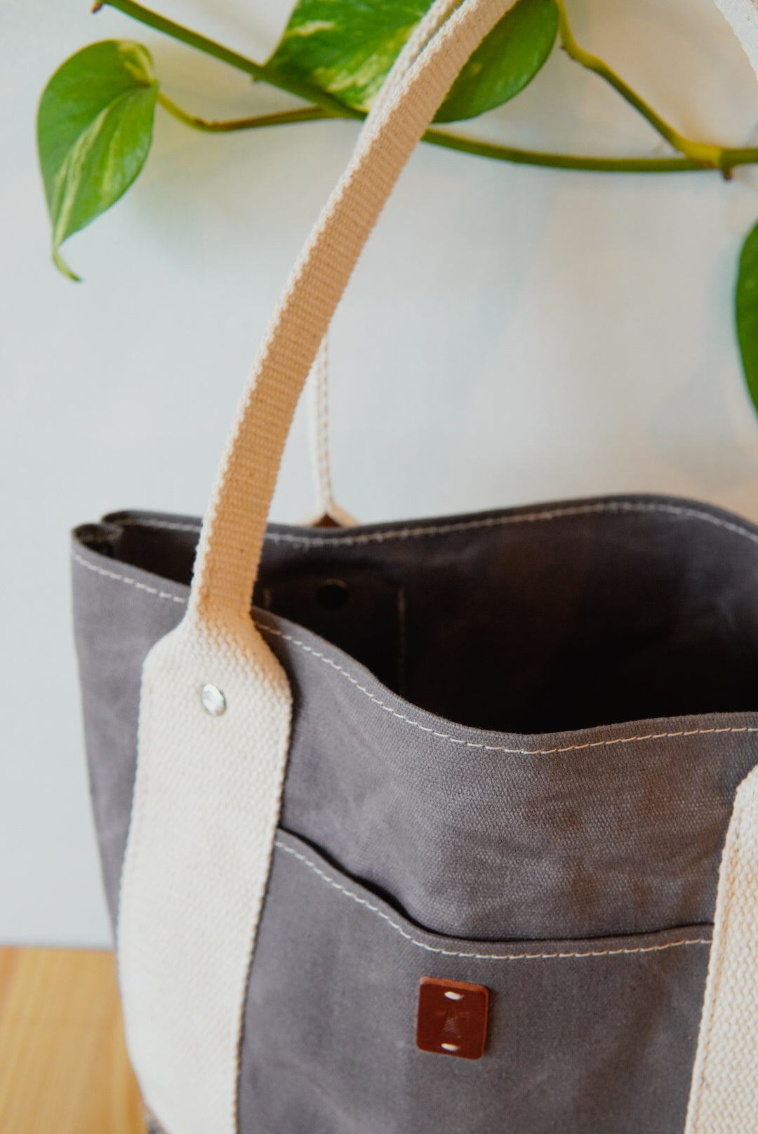 Lightkeeper Tote - Navy and Brown