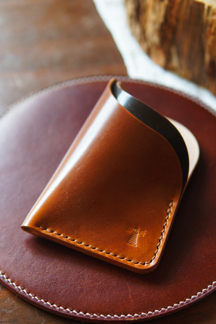 Rocado Shell Astragal - Whiskey and Brown w internal stamp