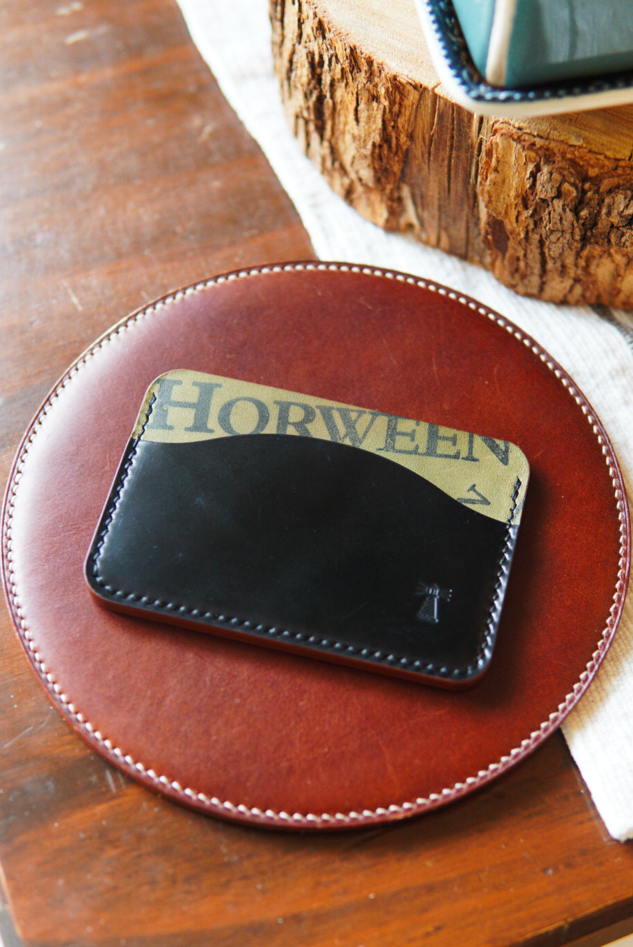 Swell Wallet - Horween Black Shell