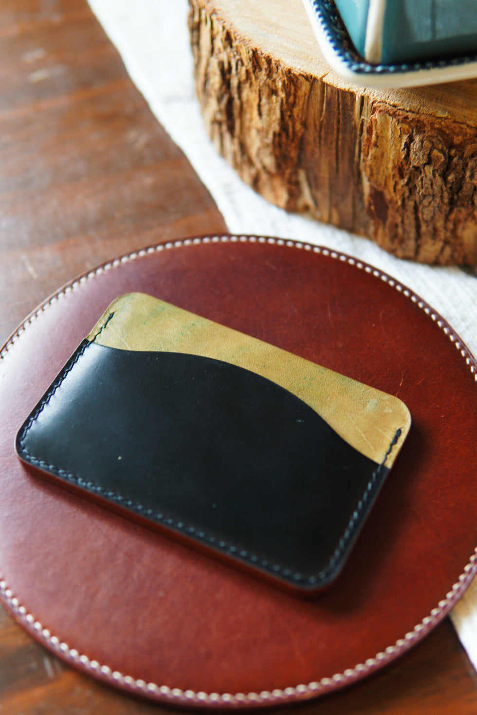 Swell Wallet - Horween Black Shell