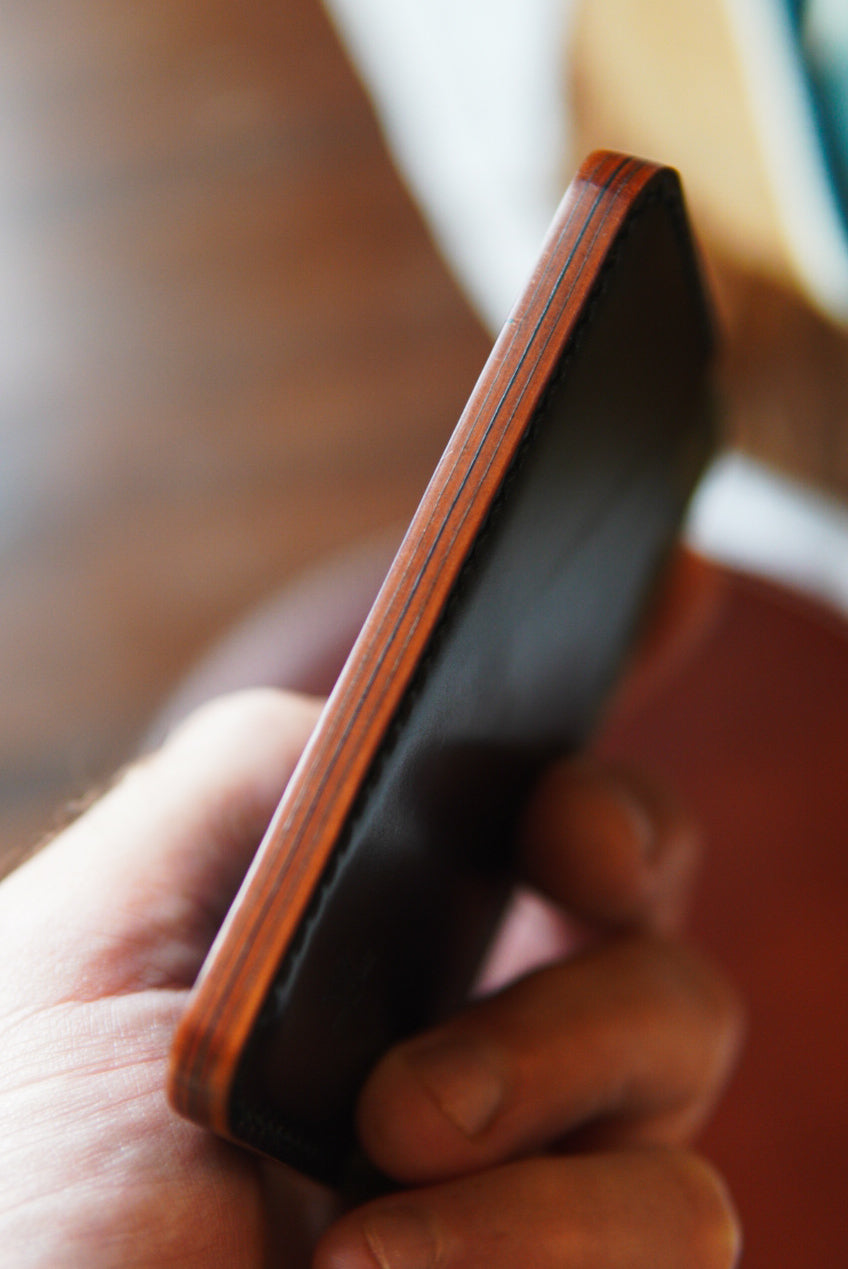 Swell Wallet - Horween Black Shell
