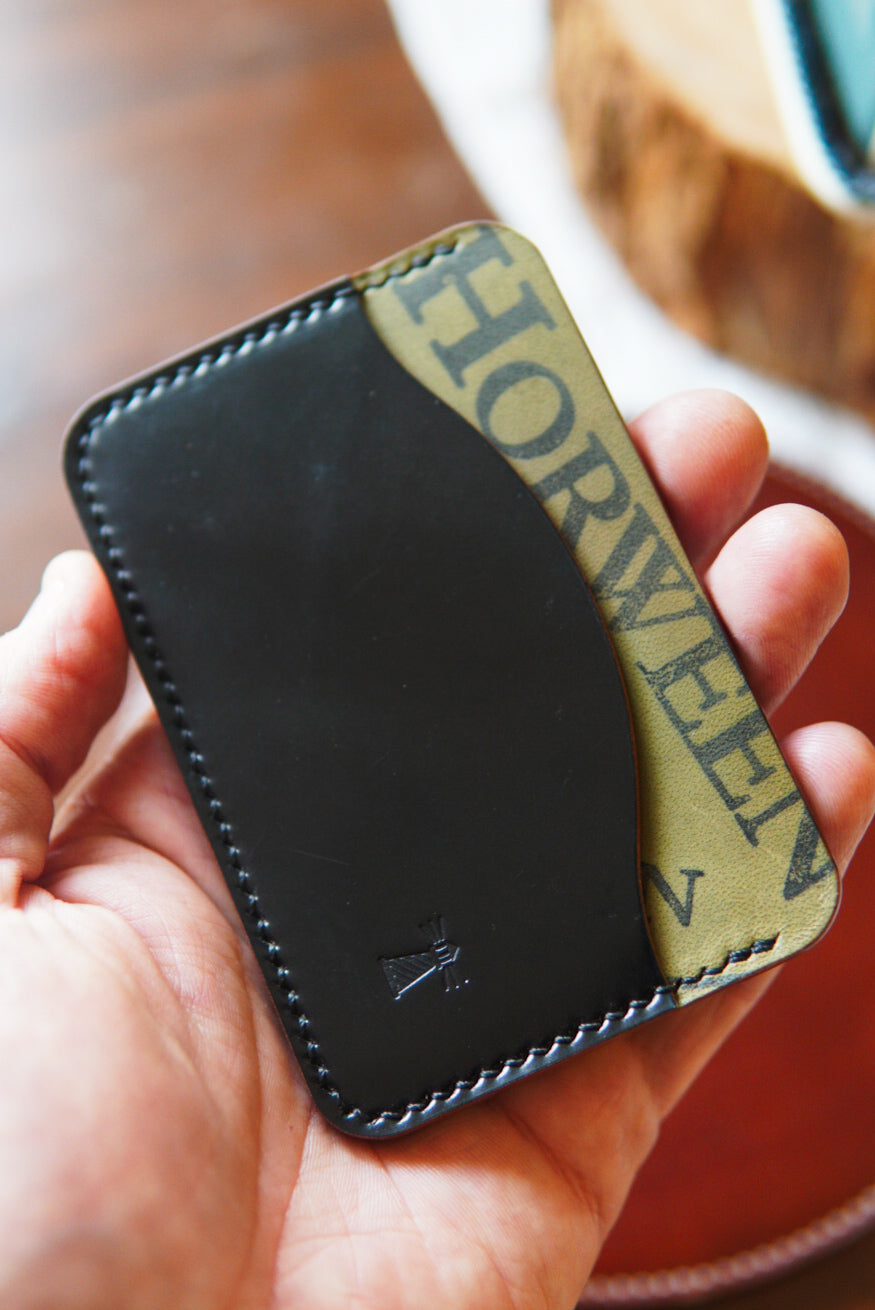 Swell Wallet - Horween Black Shell