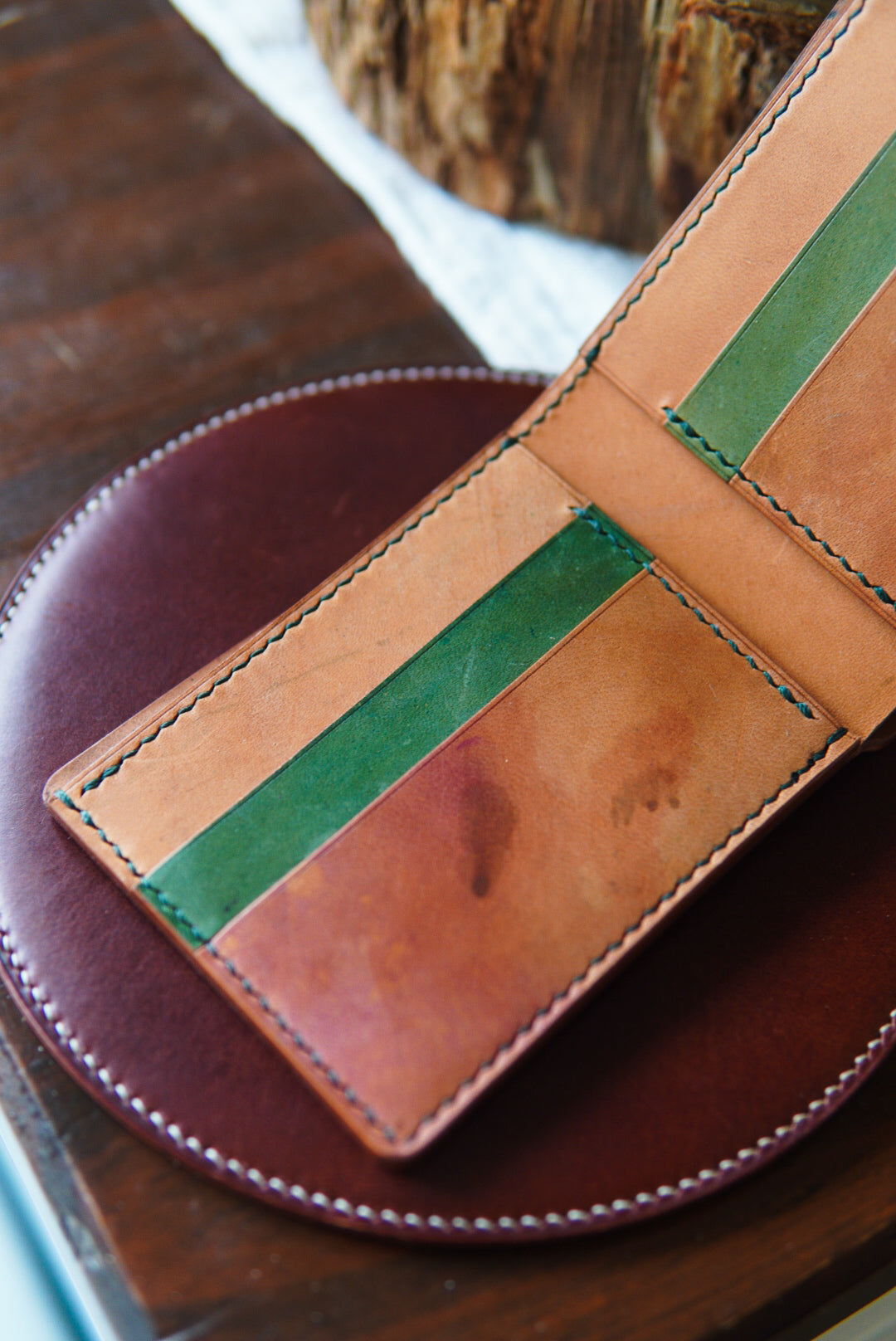 Classic Bifold - Horween shell - Cash Pocket Stamp