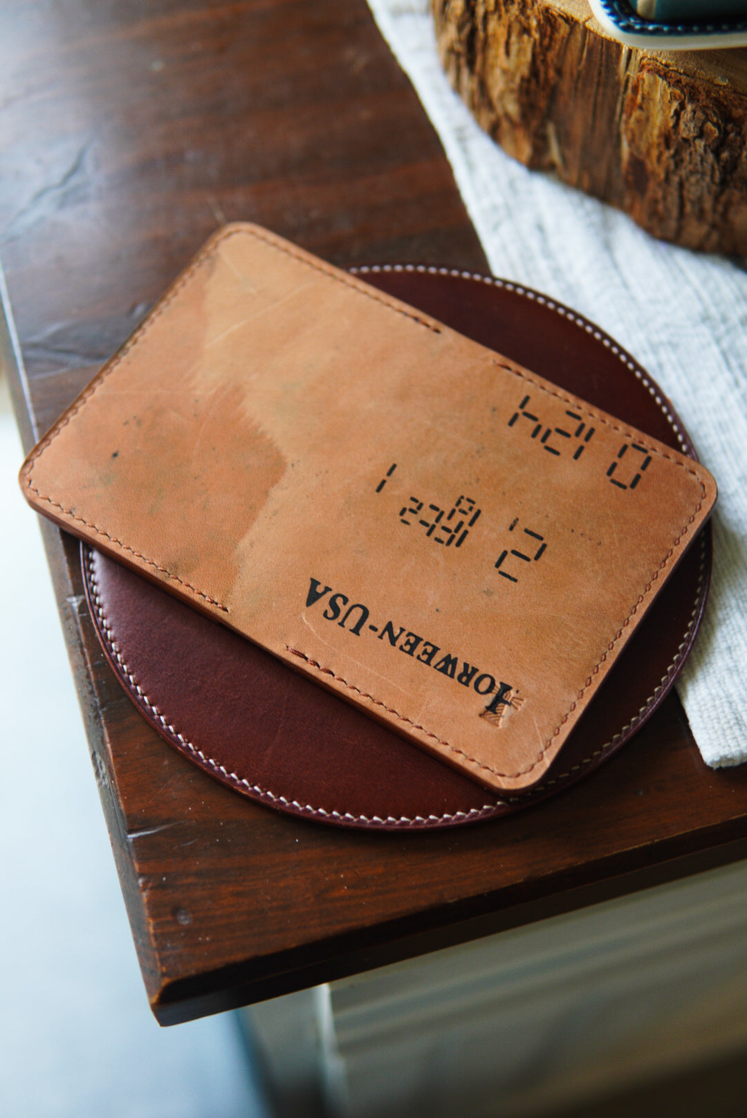 Nami Minimalist Bifold - Horween Reverse Amaretto