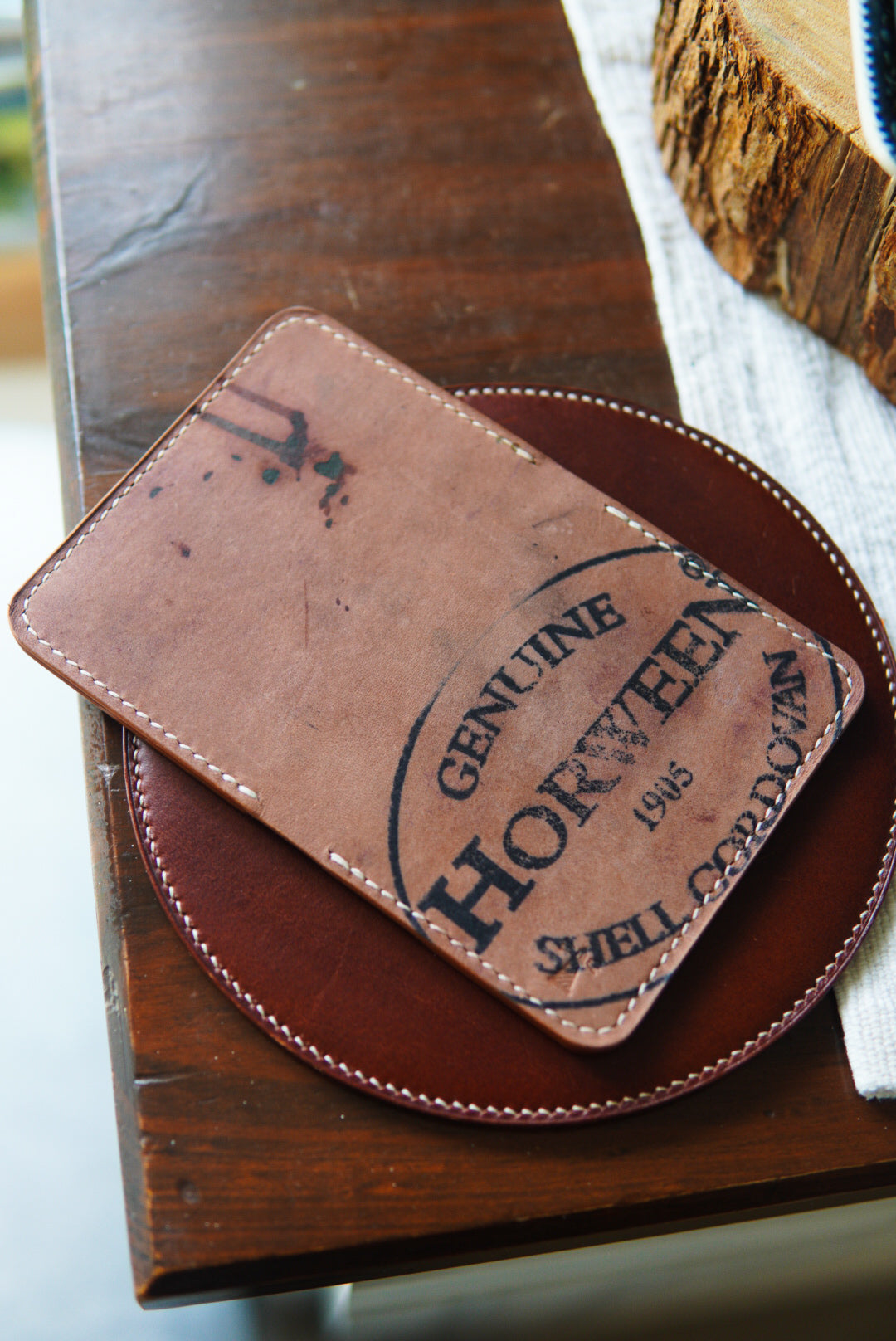 Nami Minimalist Bifold - Horween Reverse w Stamp