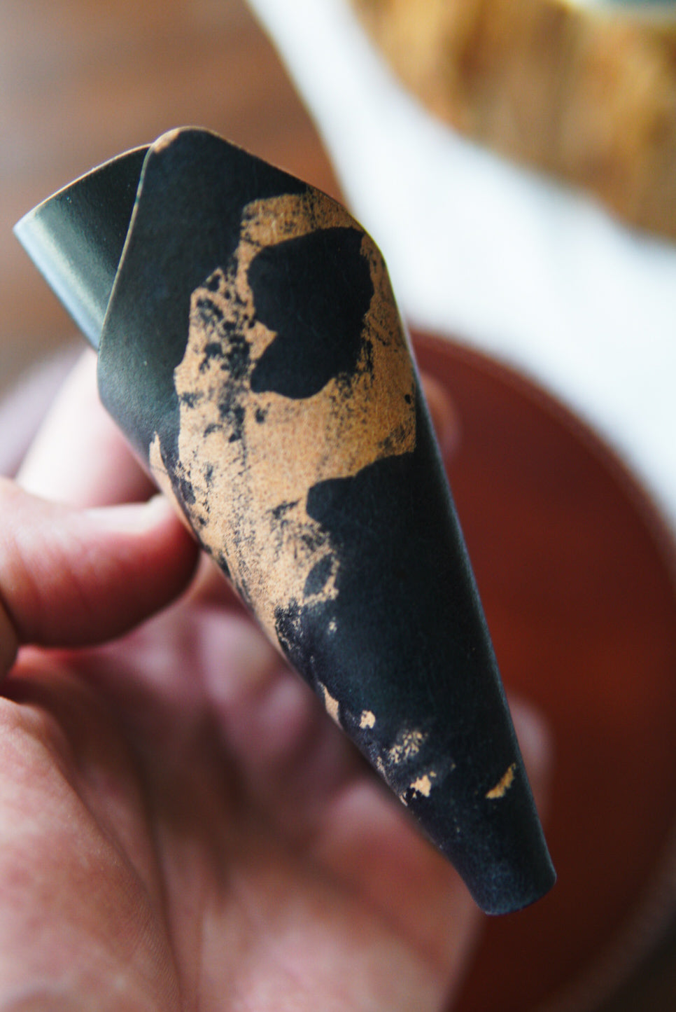 Rocado Shell Astragal - Reverse Marbled Black