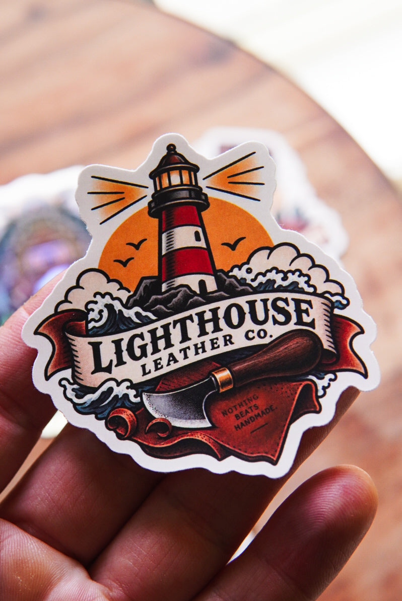 Lighthouse Leather Co Sticker Set